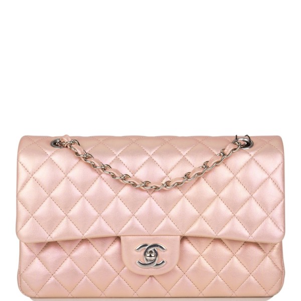 Chanel  Medium Classic Double Flap Bag Pink Irides...