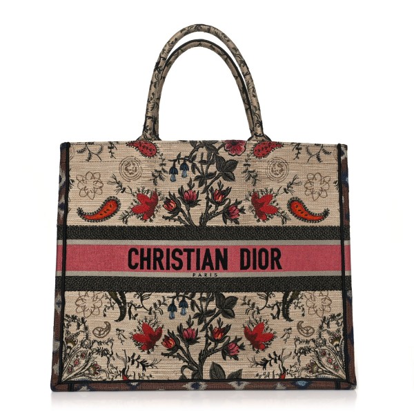 CHRISTIAN DIOR Canvas Embroidered Large Broderie D...
