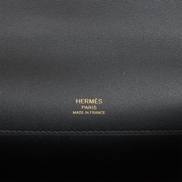 Herm&egrave;s Kelly Cut Black Swift Gold Hardware