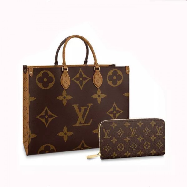 LOUIS VUITTON Louis Vuitton tote bag long wallet 2...